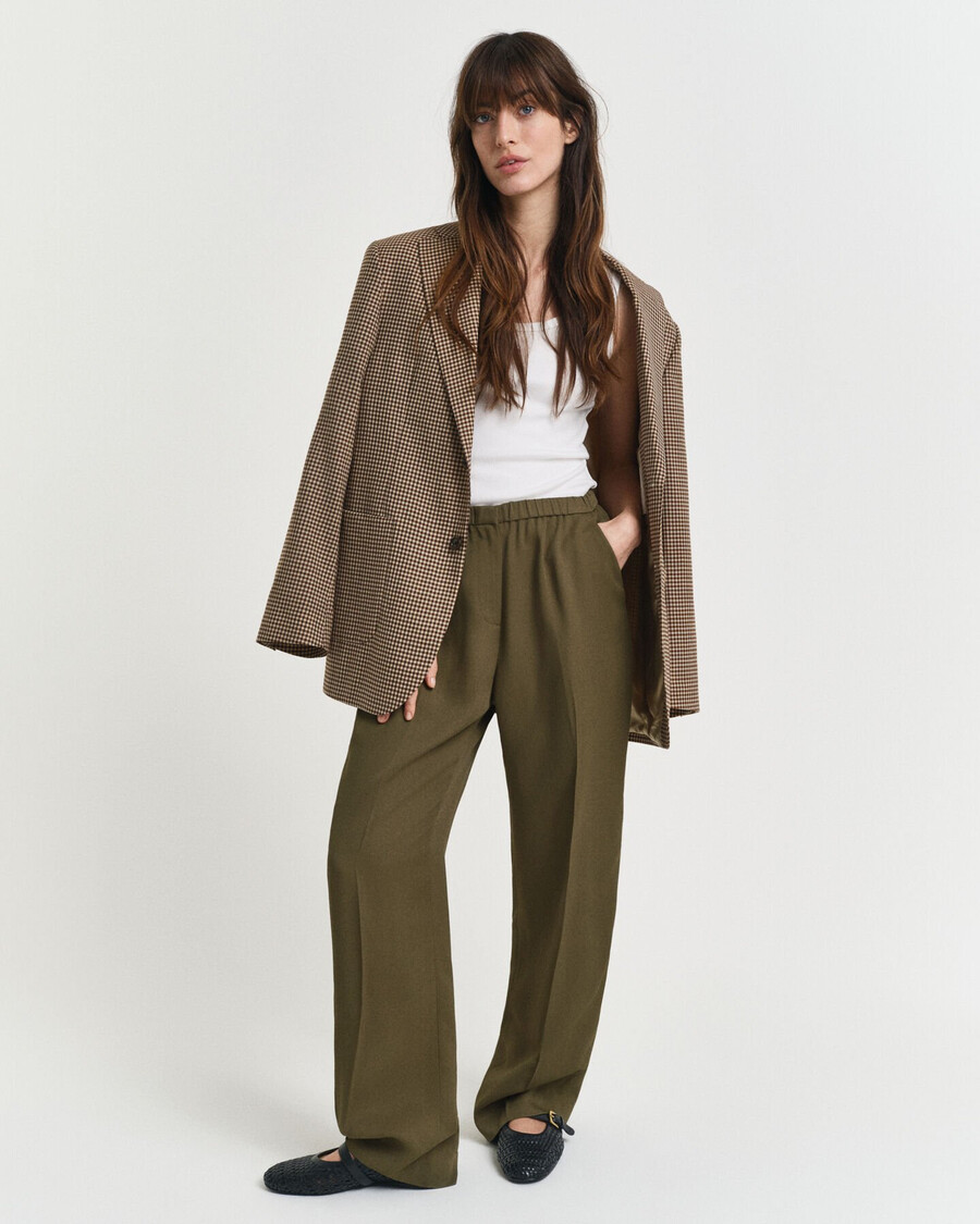 fluid pants - moss green