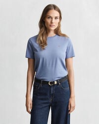 shield tshirt - faded denim