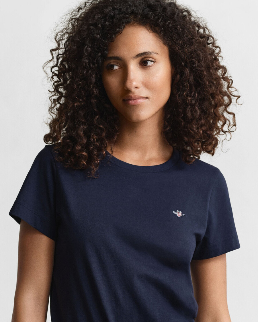 shield tshirt - evening blue