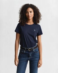 shield tshirt - evening blue