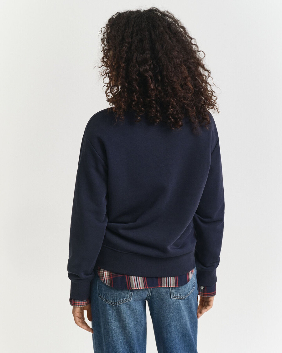 shield half zip sweatshirt - evening blue