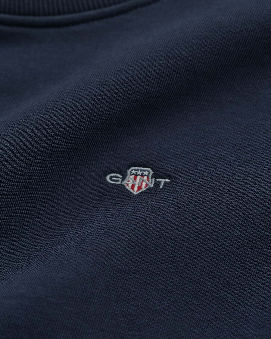 shield crew neck sweat dress - evening blue