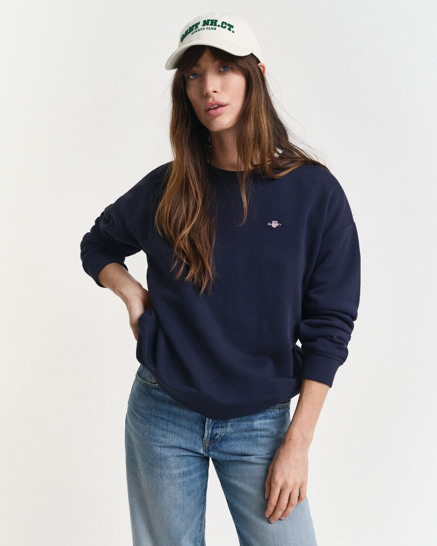 shield crew neck sweatshirt - evening blue
