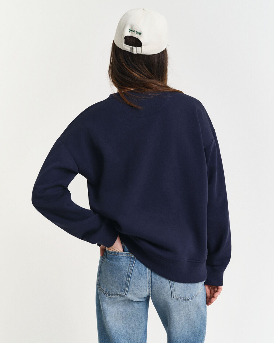 shield crew neck sweatshirt - evening blue