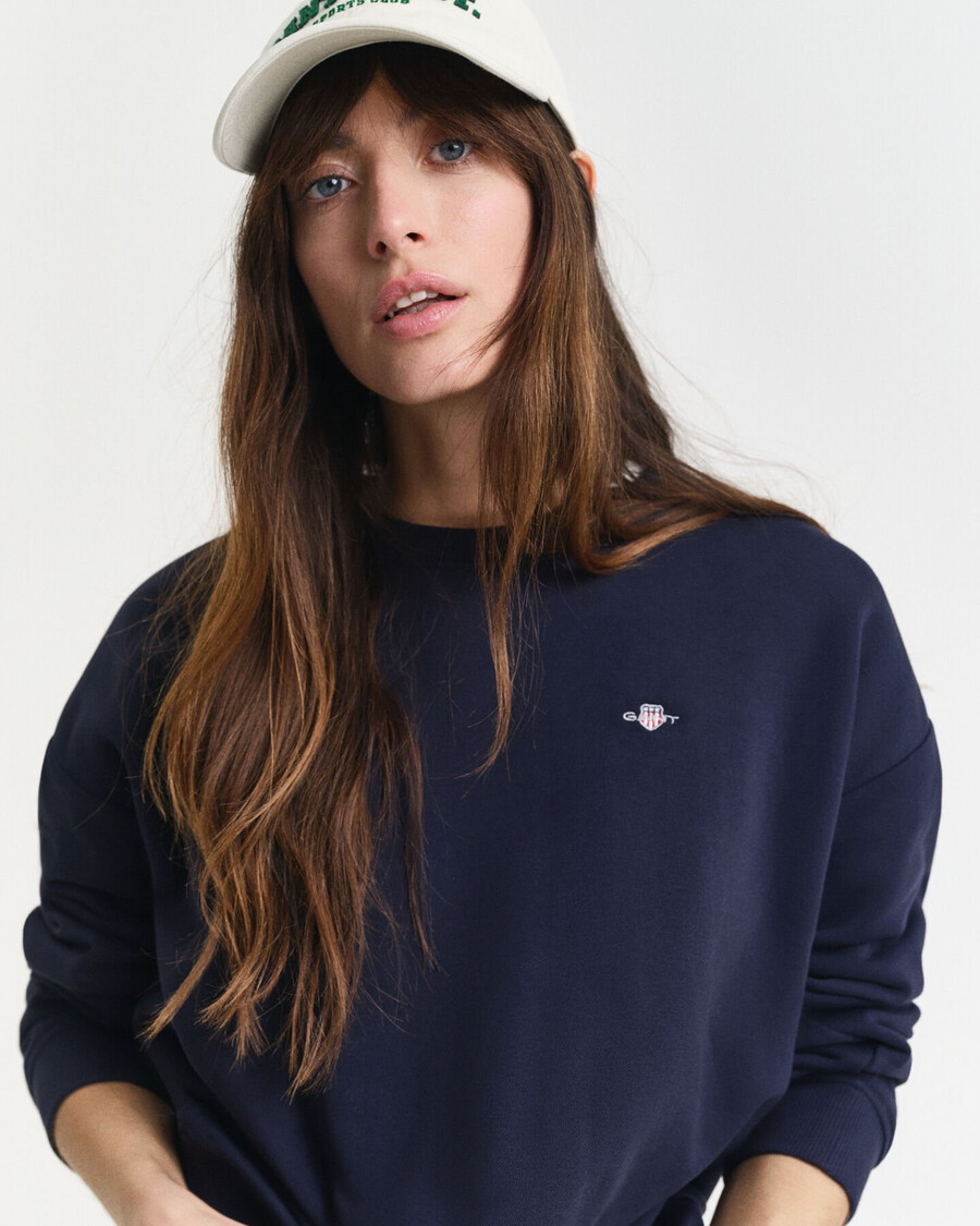 shield crew neck sweatshirt - evening blue