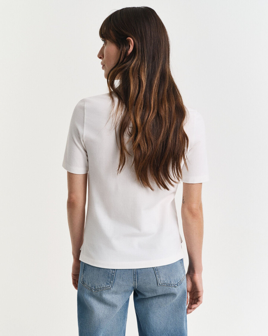 shield piqué polo shirt - eggshell