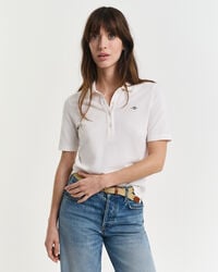shield piqué polo shirt - eggshell
