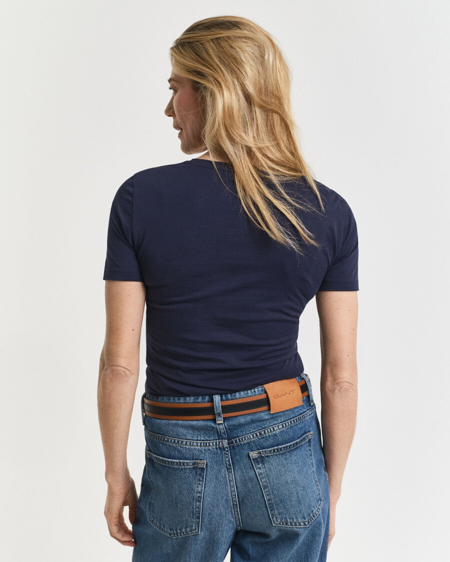 light cotton tshirt - evening blue
