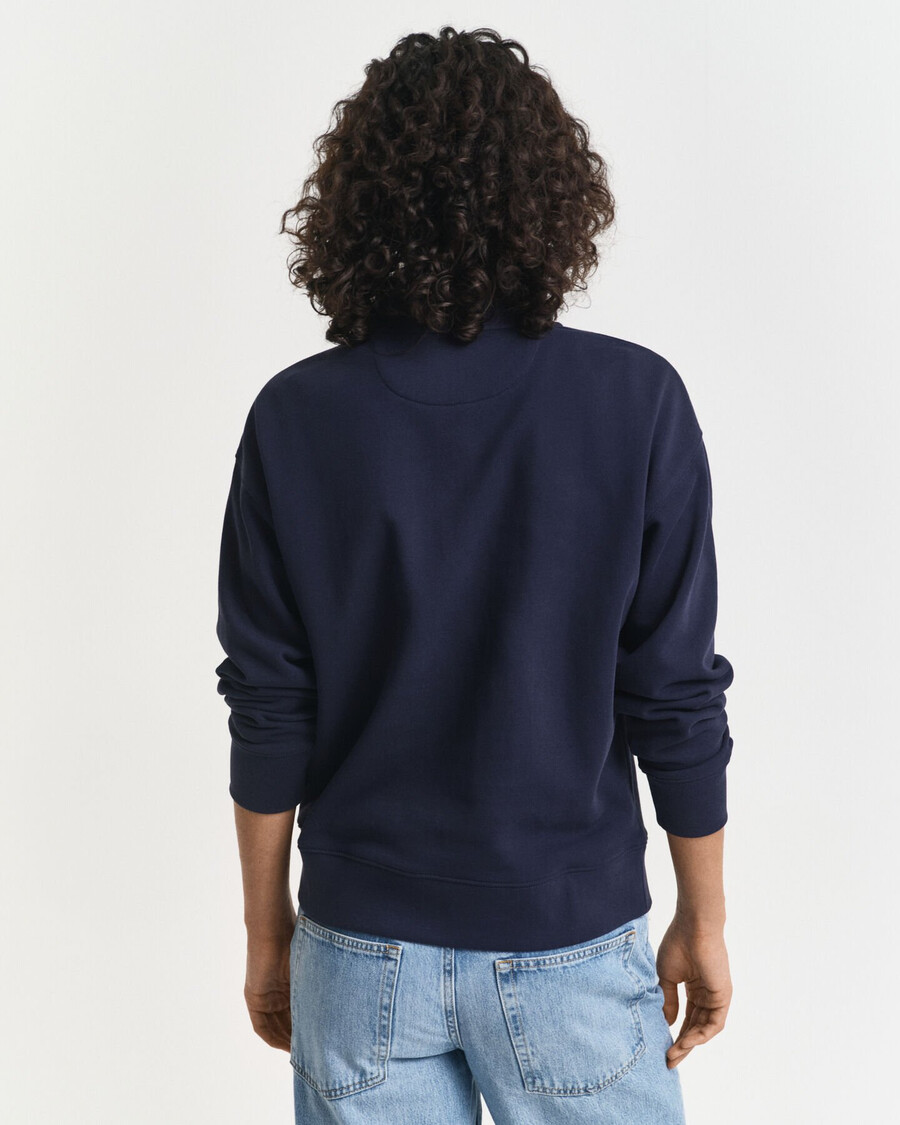 graphic halfzip sweatshirt - evening blue