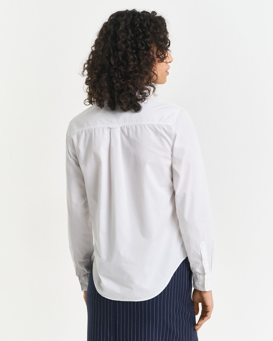 regular fit classic poplin shirt - white