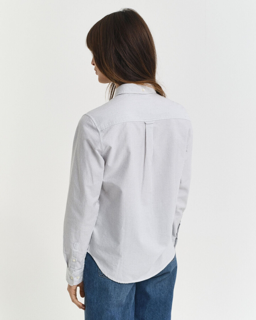 regular fit classic striped oxford shirt - classic blue