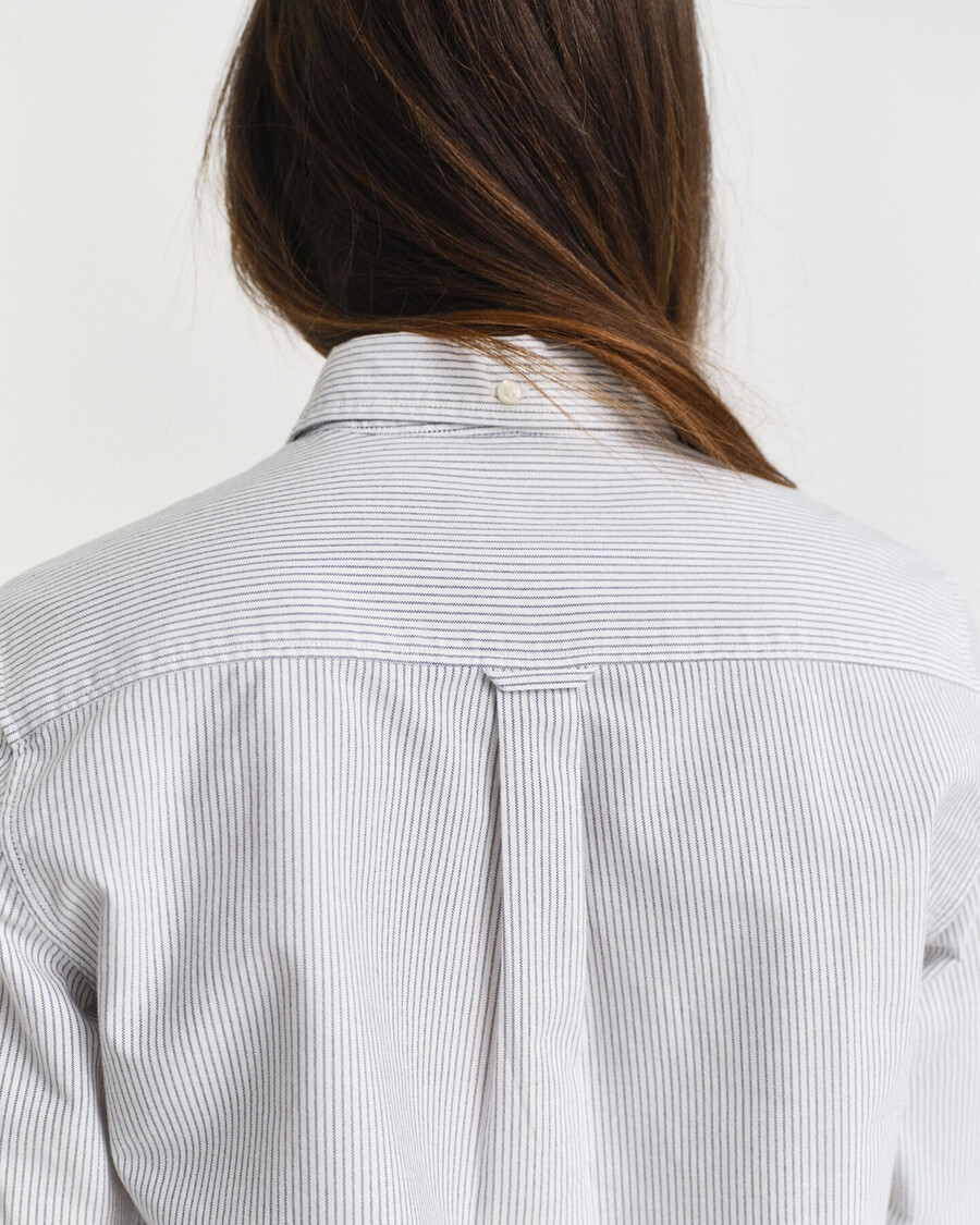 regular fit classic striped oxford shirt - classic blue
