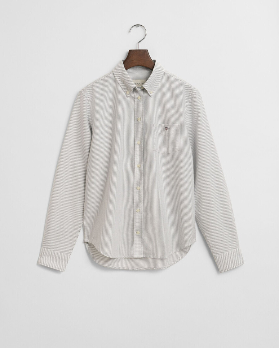 regular fit classic striped oxford shirt - classic blue