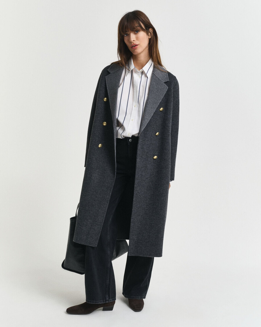 oversized classic striped poplin shirt - persian blue