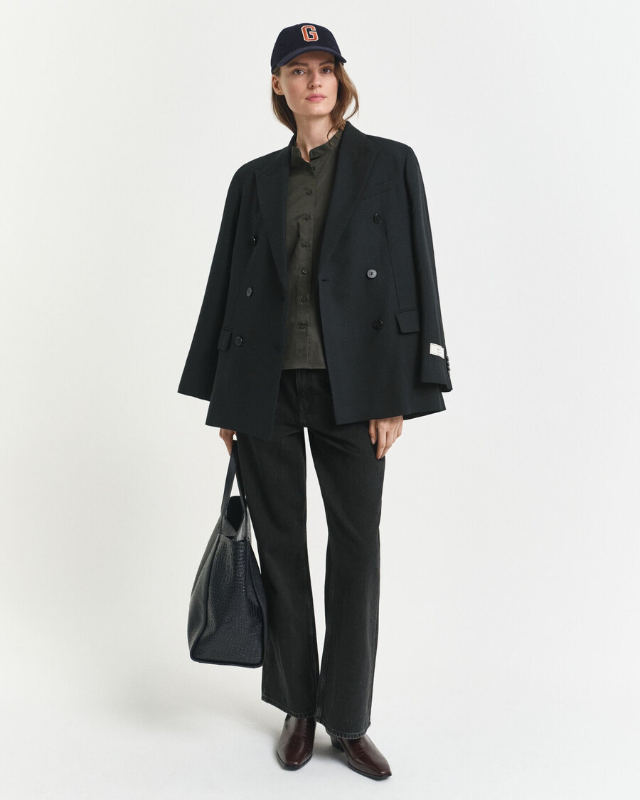 cotton blouse - dark moss green
