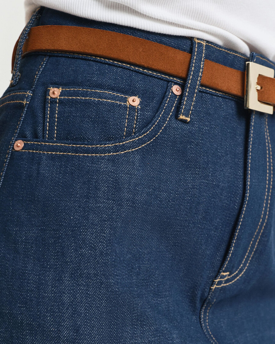 denim skirt - mid blue