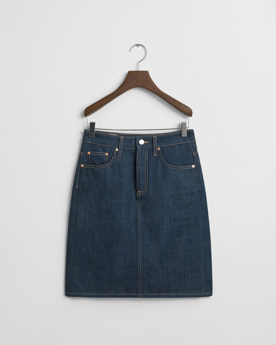 denim skirt - mid blue