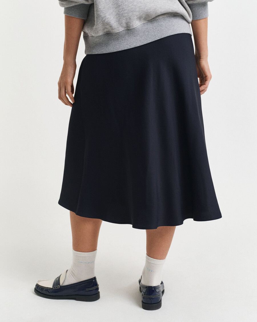 fluid midi skirt - evening blue