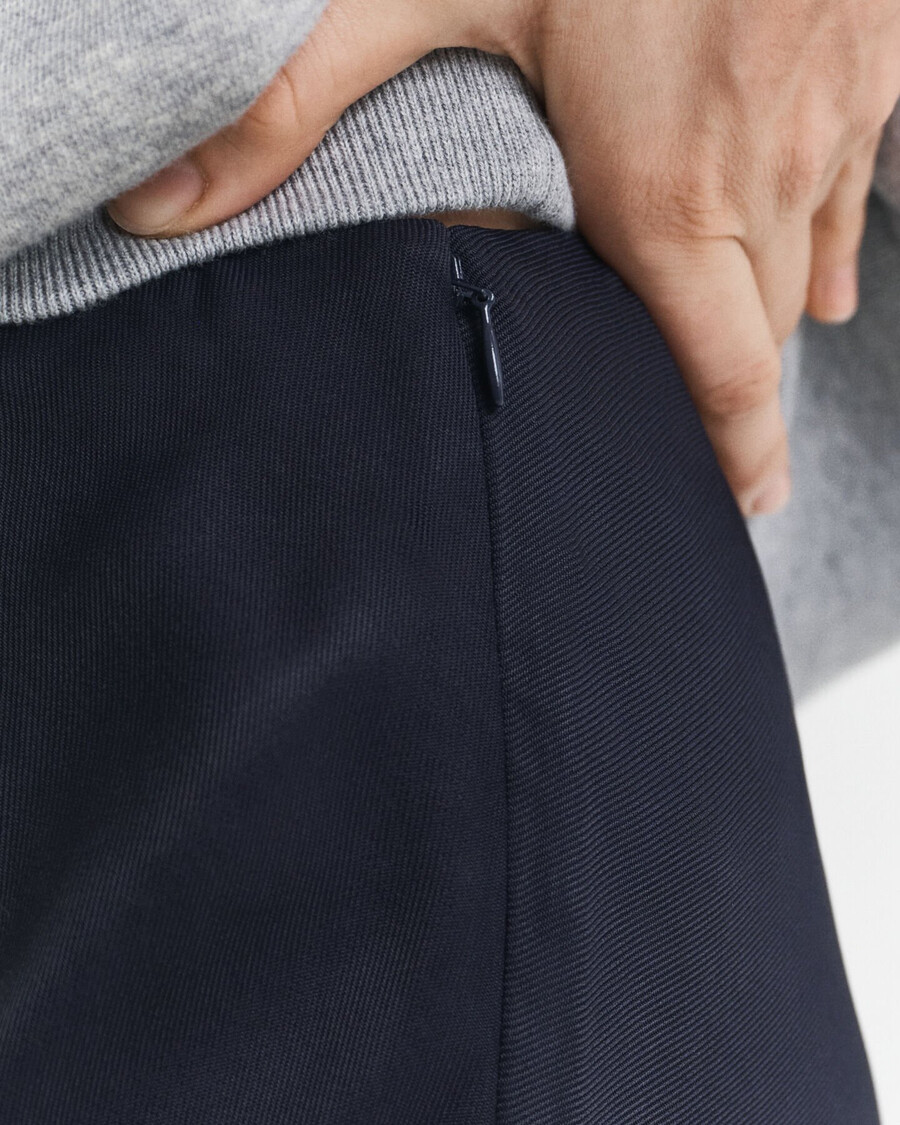 fluid midi skirt - evening blue