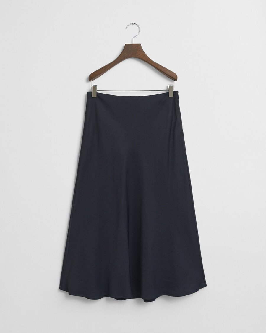 fluid midi skirt - evening blue
