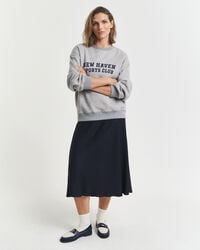 fluid midi skirt - evening blue