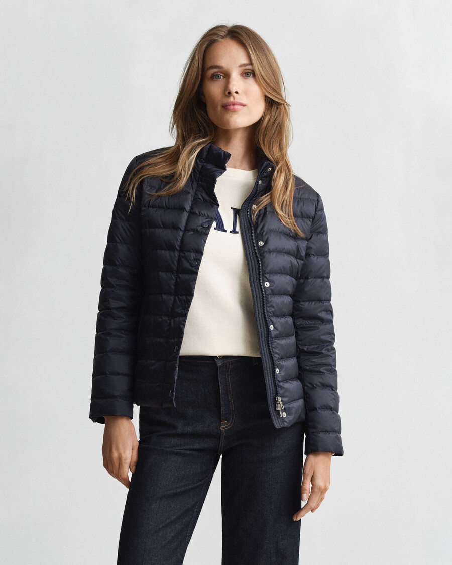light down jacket - evening blue