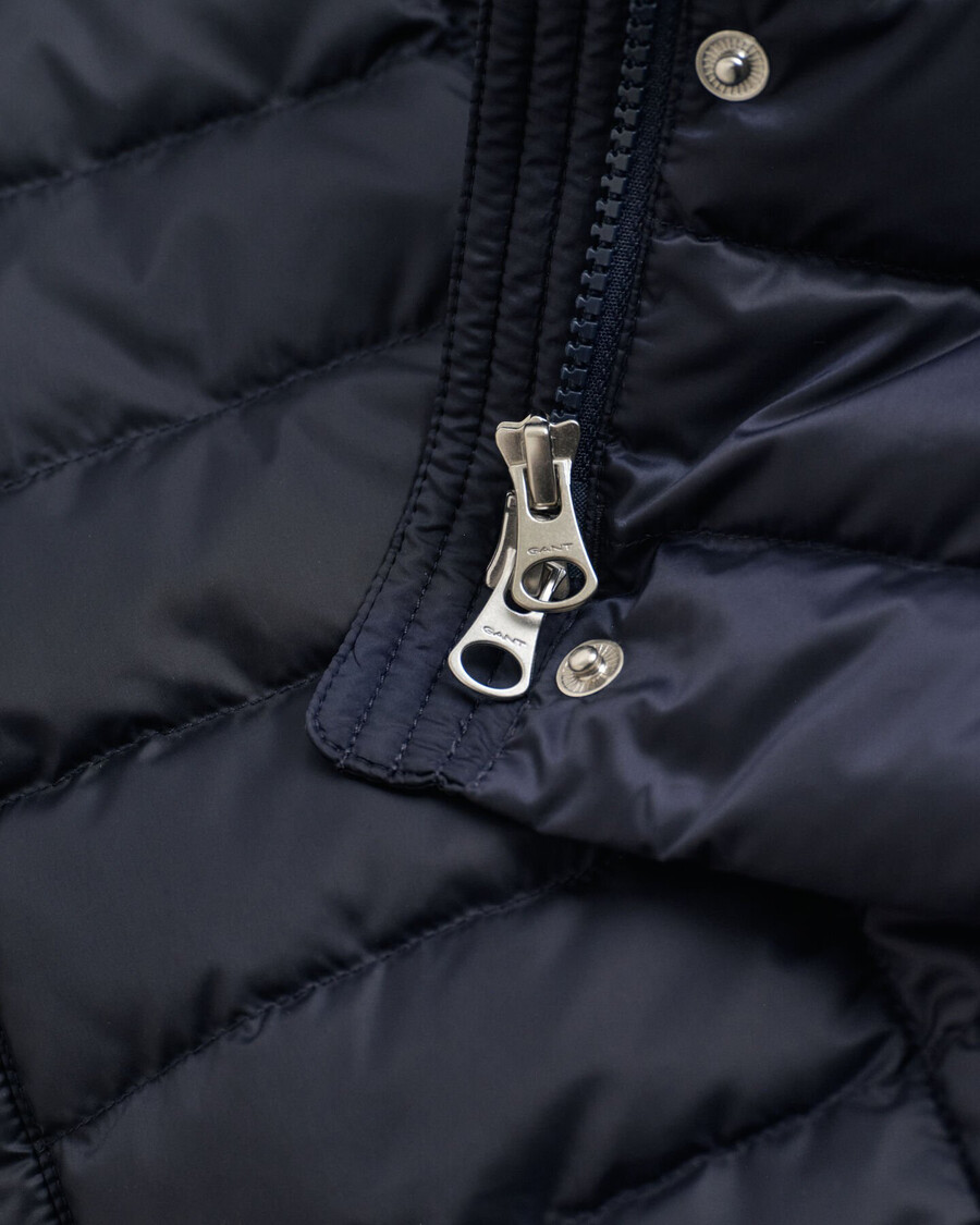 light down jacket - evening blue