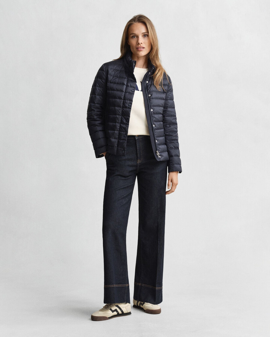 light down jacket - evening blue