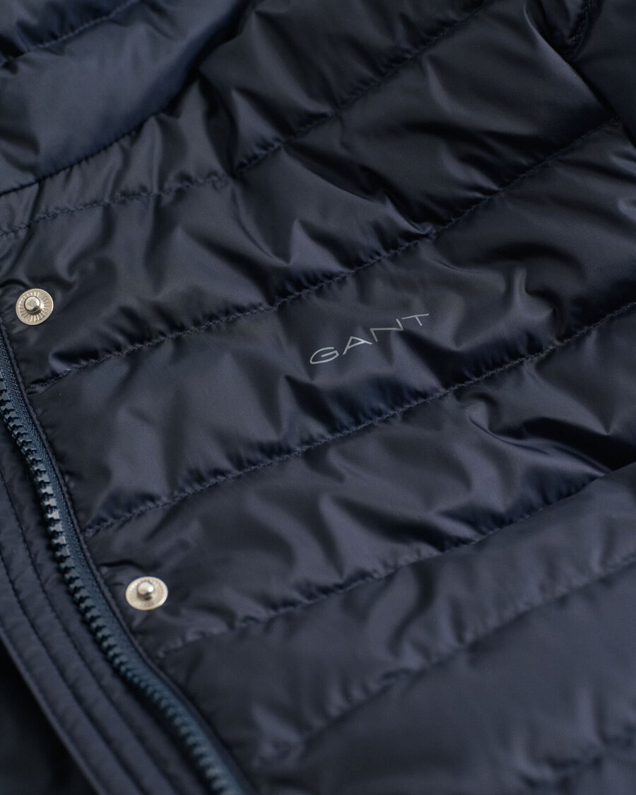 light down jacket - evening blue