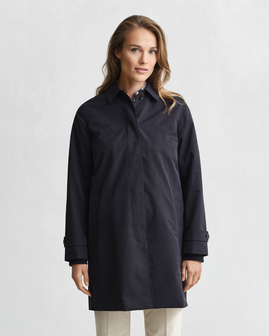 car coat - evening blue