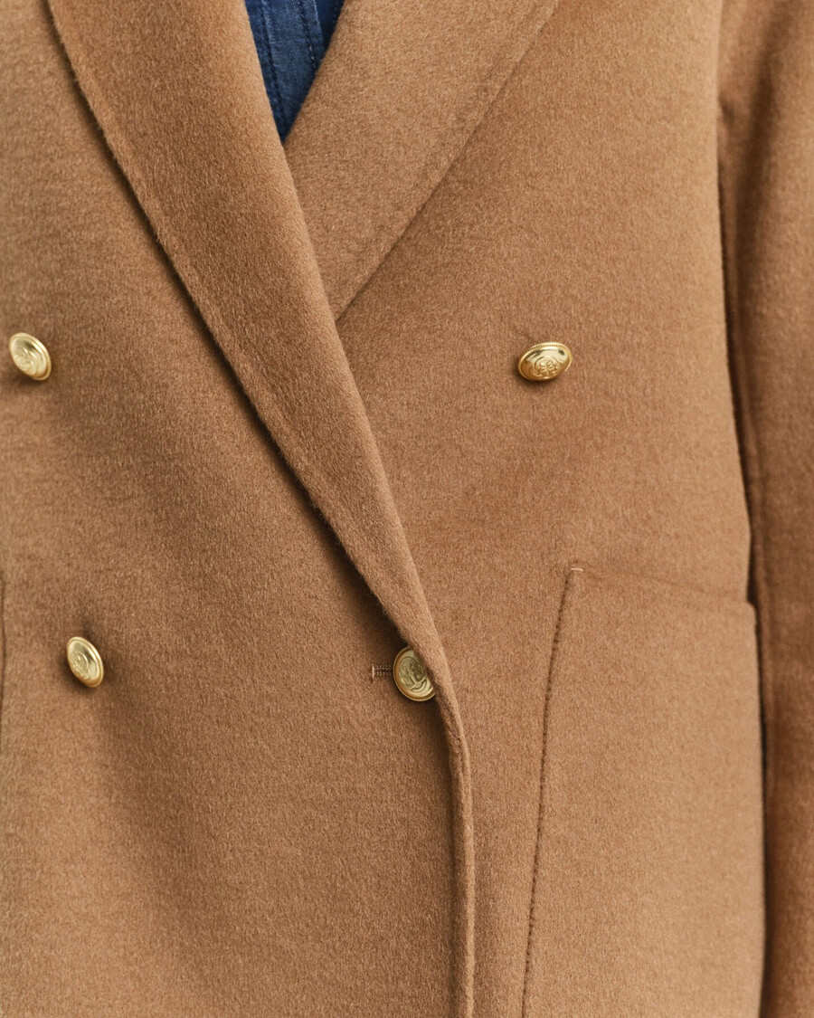 regular fit handstitched club blazer - roasted walnut