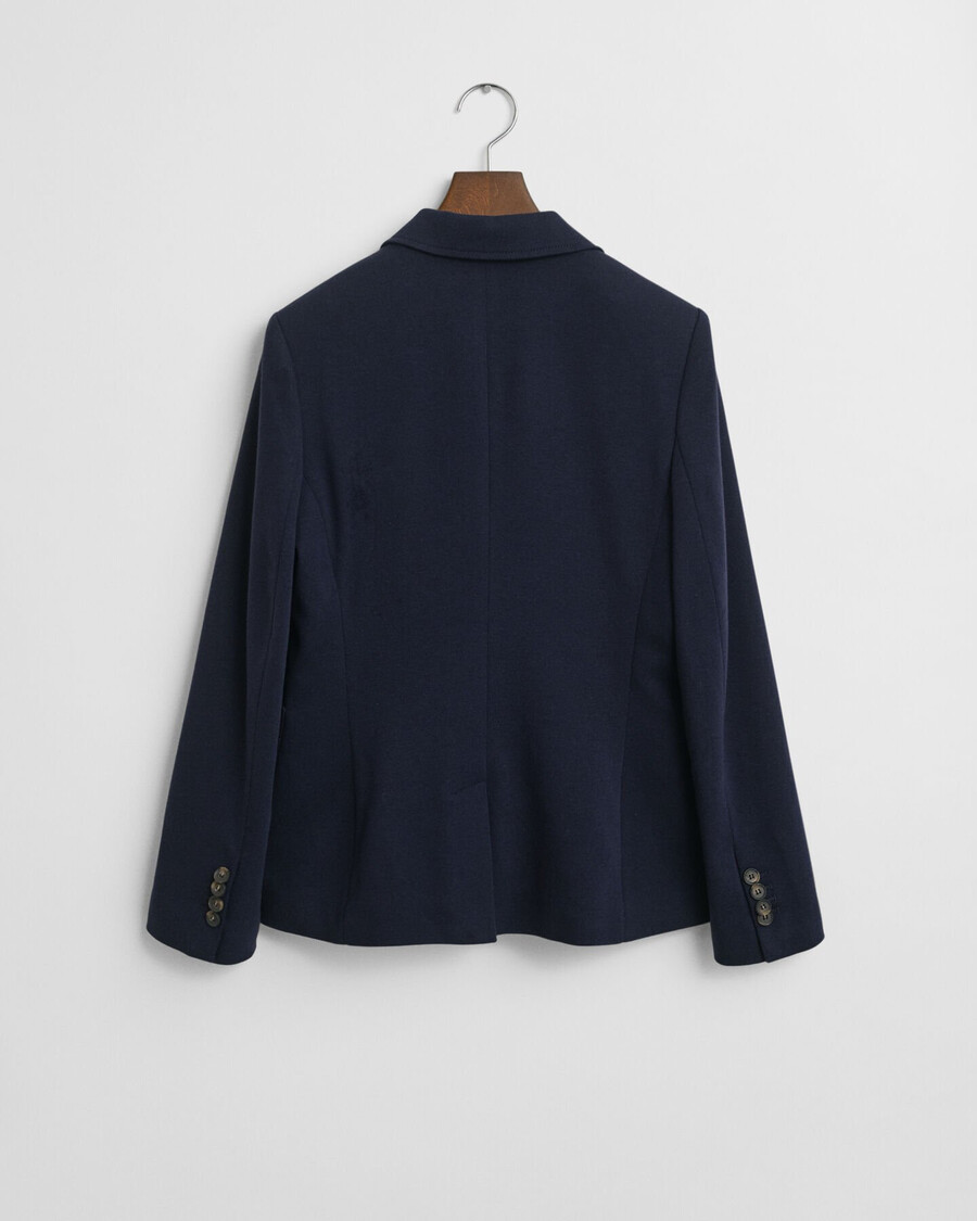 slim fit piqué blazer - evening blue