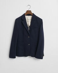 slim fit piqué blazer - evening blue