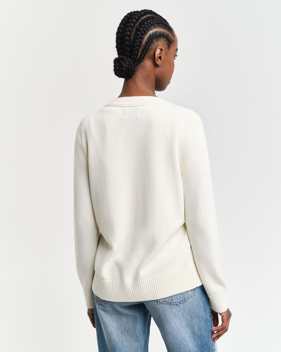 classic cotton cardigan - cream