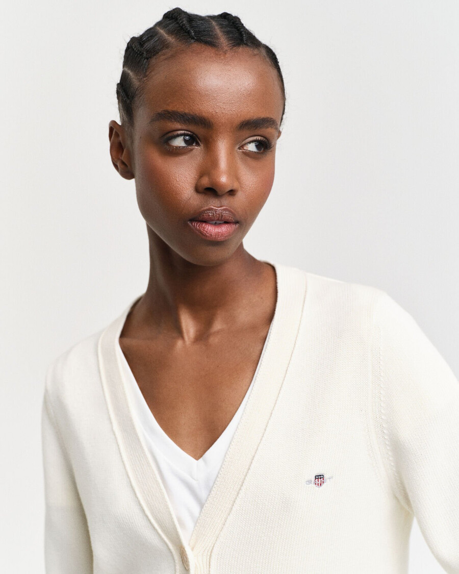 classic cotton cardigan - cream