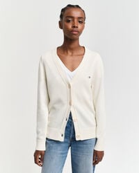 classic cotton cardigan - cream
