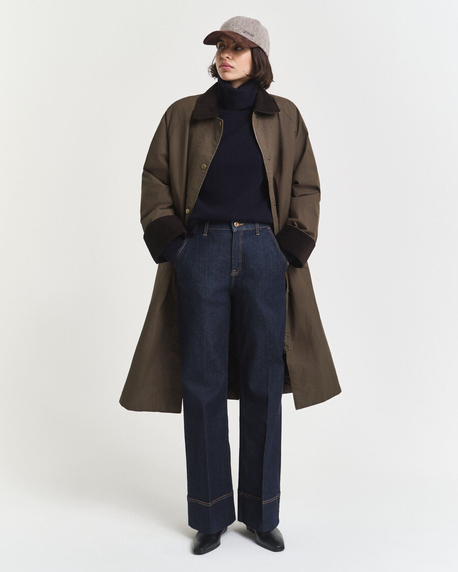 soft wool cashmere blend turtleneck sweater - evening blue