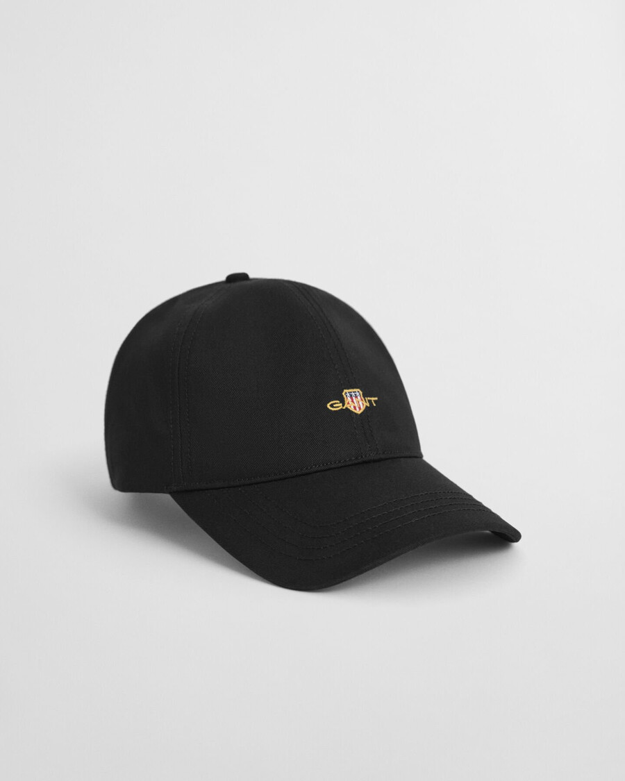 shield cotton twill cap - black