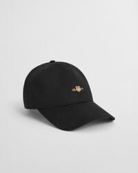 shield cotton twill cap - black