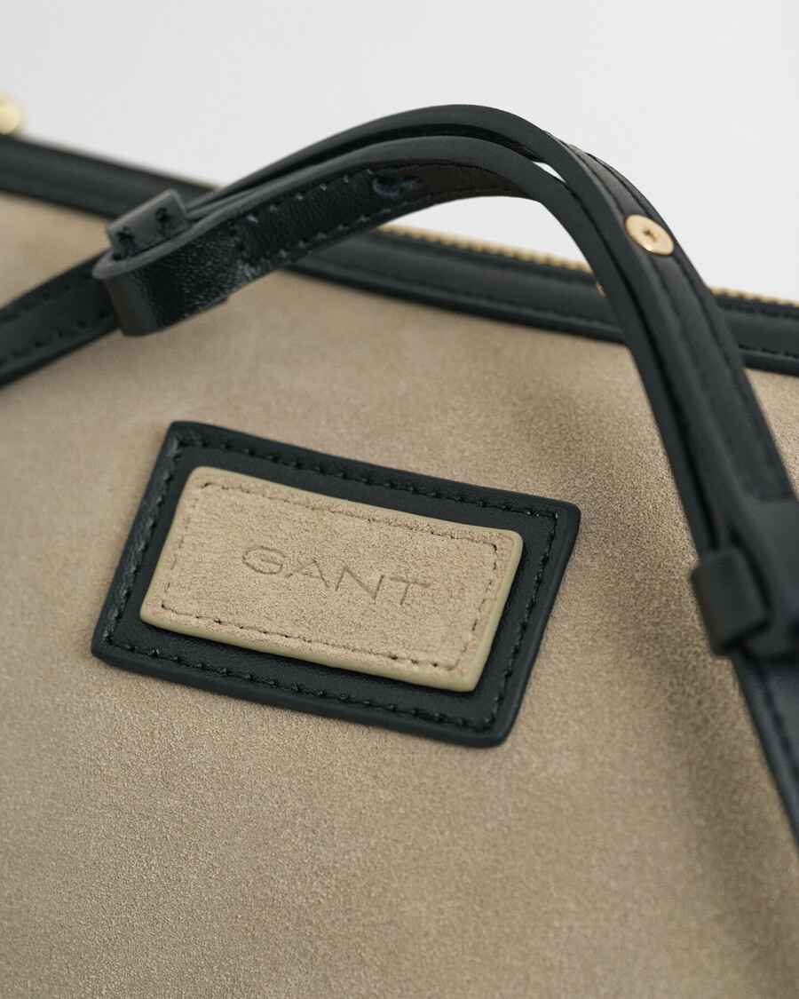 suede crossbody bag - taupe beige