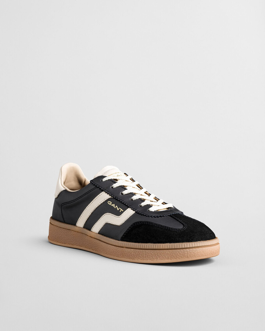 cuzima leather sneakers - black