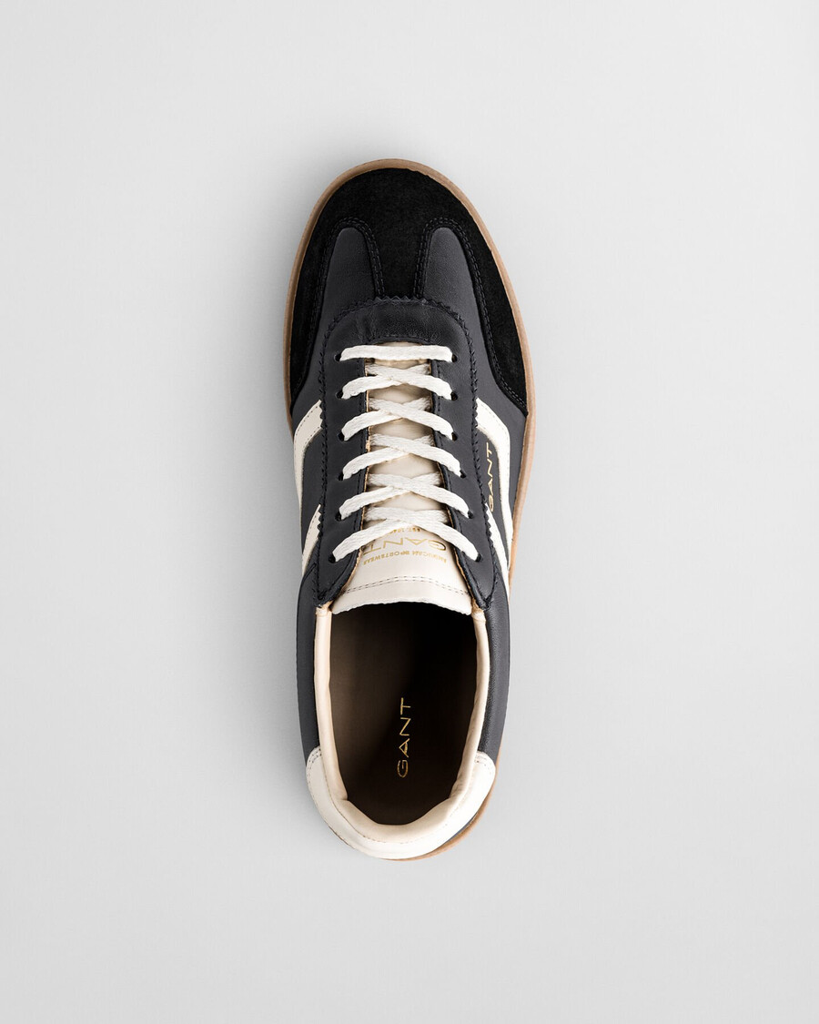cuzima leather sneakers - black