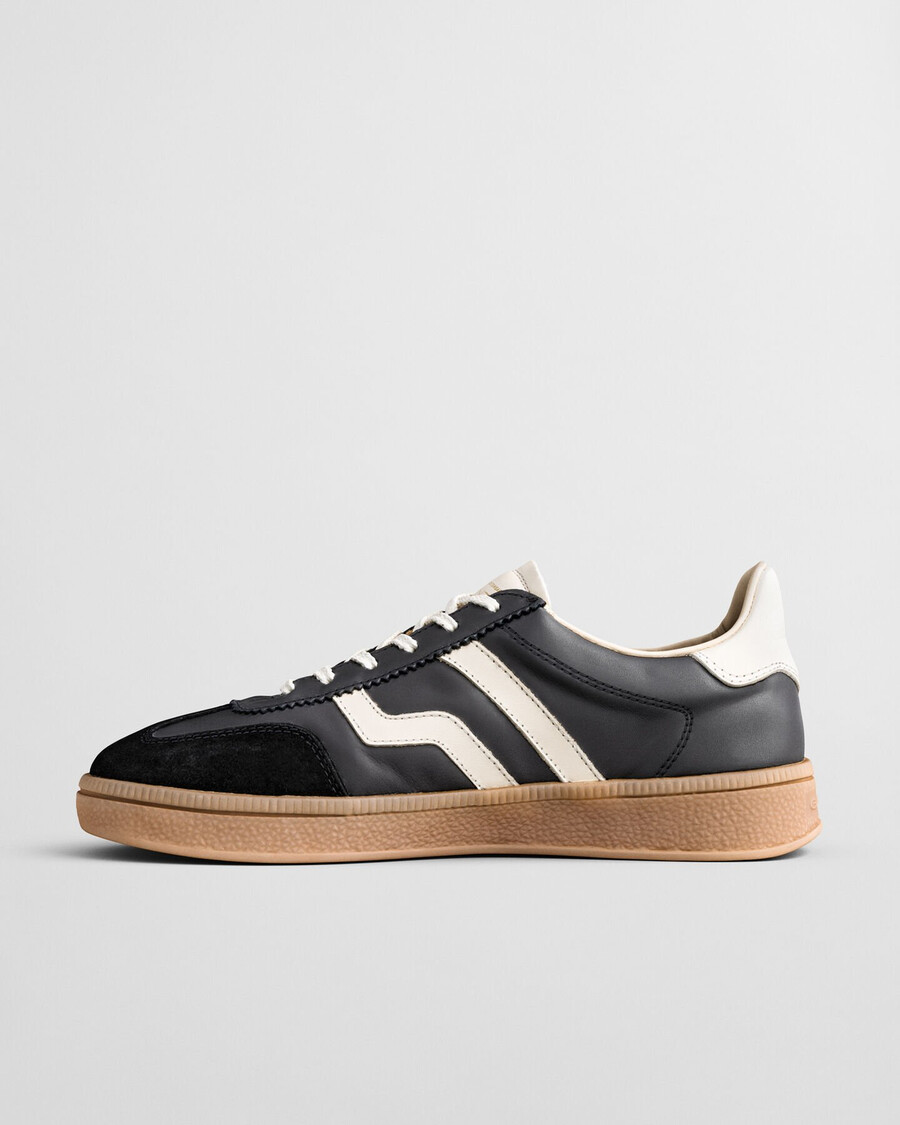 cuzima leather sneakers - black