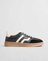 cuzima leather sneakers - black