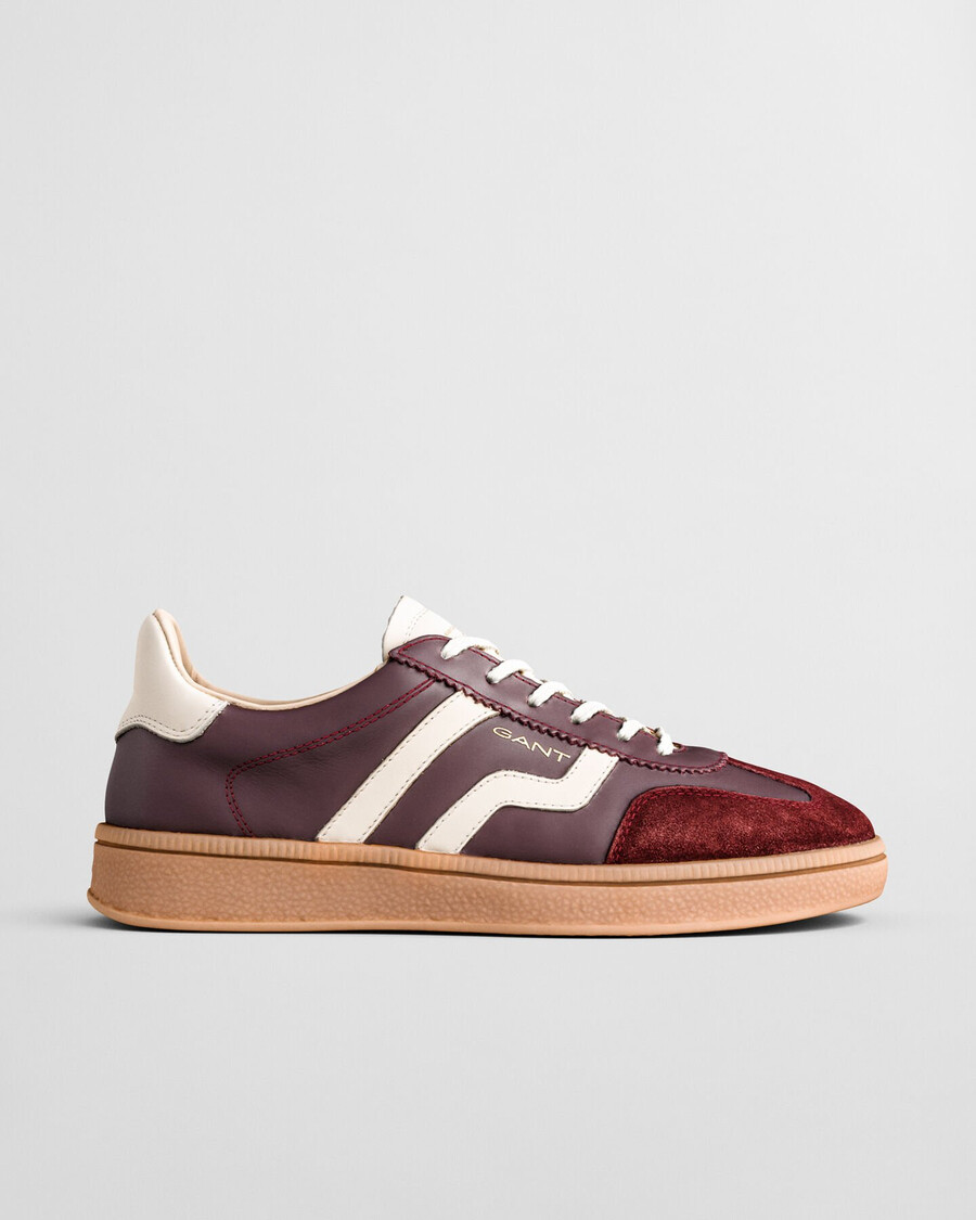 cuzima leather sneakers - plum wine