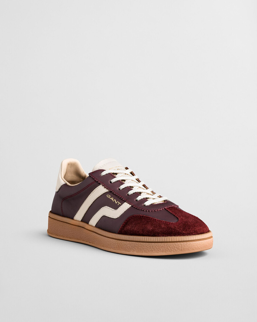 cuzima leather sneakers - plum wine
