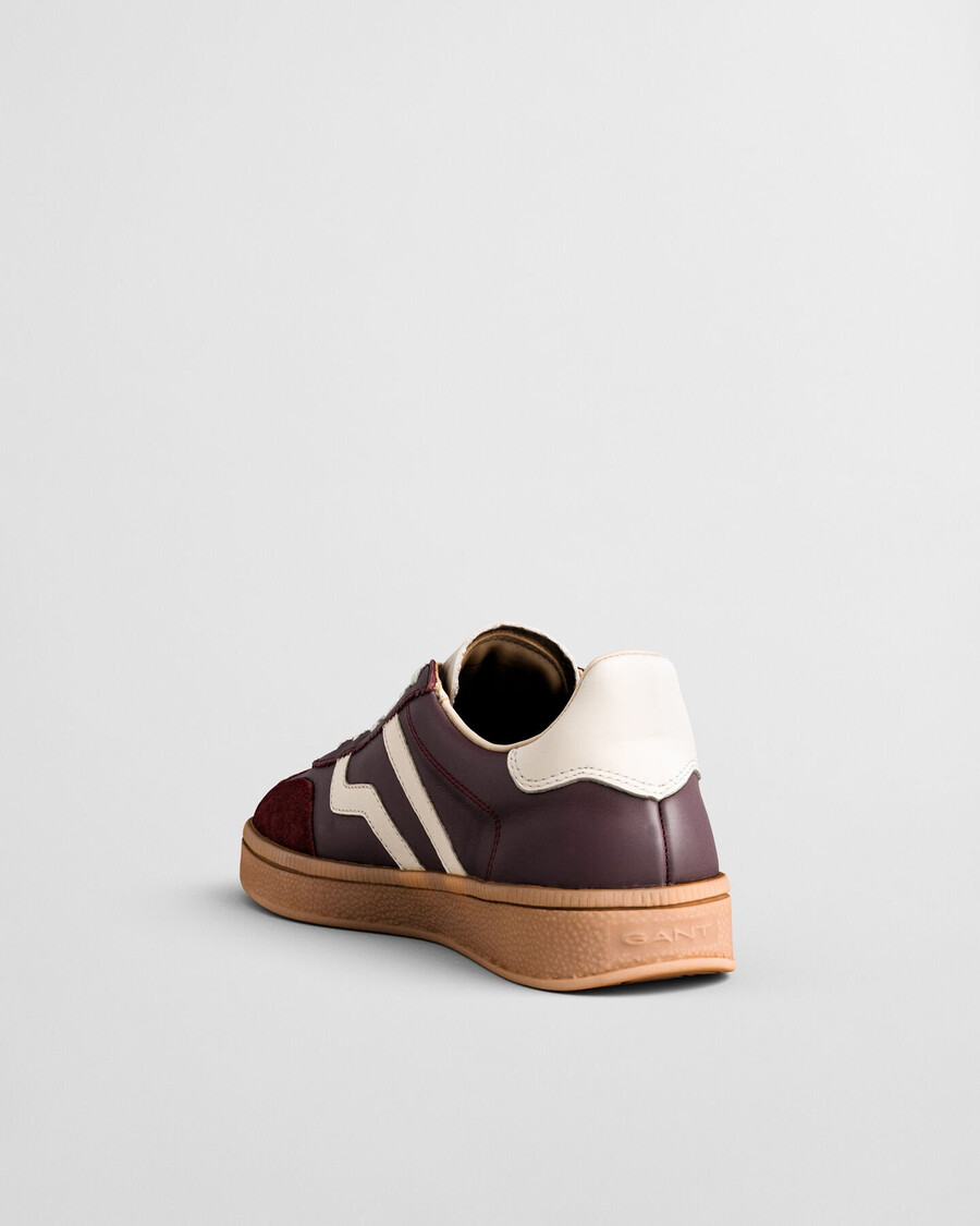 cuzima leather sneakers - plum wine