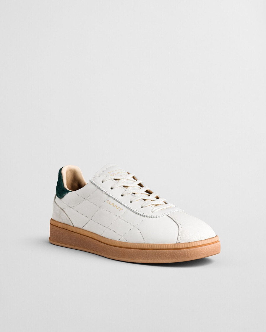 cuzima quilted leather sneakers - white