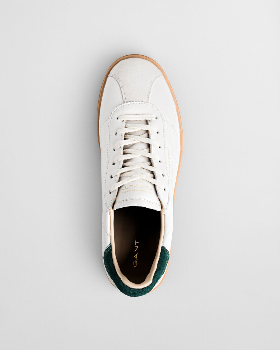 cuzima quilted leather sneakers - white