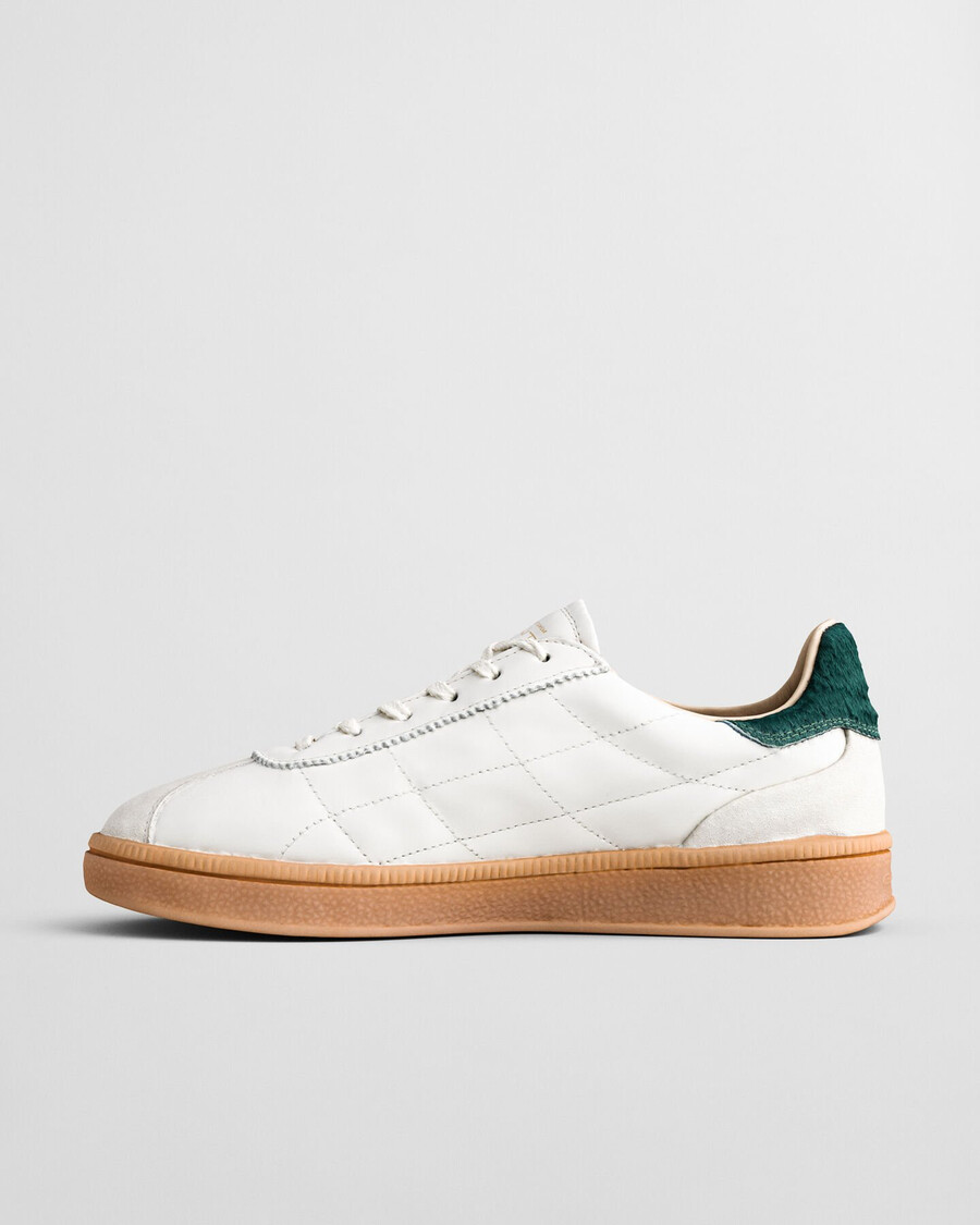 cuzima quilted leather sneakers - white